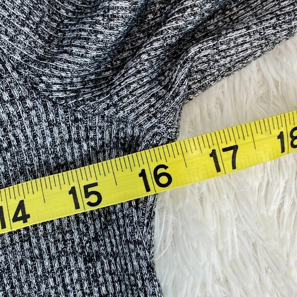 NWT GAP Grey Ribbed Turtleneck Long Sleeve Midi Maxi Casual Dress Small - Picture 8 of 9